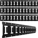 UMIRO 2ft E Track Tie Down Rail Kit (4 Pack) for Garages, Vans, Trailers, Motorcycle Tie Downs, ATV Mountings - Black Coated Steel - Secure Cargo & Heavy Loads Up to 4,500 lbs (2FT)
