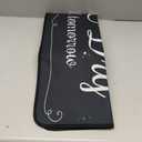 Laundry Room Long Mat Area Rug Non-Slip Floor Mat Waterproof Farmhouse Carpet for Kitchen 40" x 20"(Black-2)
