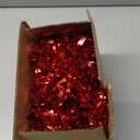 Danzcue 6 Inches Metallic Cheerleading Pom Pom with Baton Handle Pack of 2 (One Size, Red)