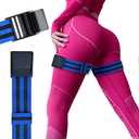 ROSYQUARZ Booty Bands, Blood Flow Restriction Bands for Women/Men, Adjustable BFR Training Bands for Glutes & Hip Building, Occlusion Resistance Bands