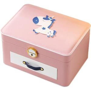 Leather Jewelry Box for Girls 