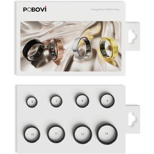 Smart Ring for Men/Women  Fitness Tracker with Sleep, HRV, Heart Rate, Blood Oxygen  IP68 Waterproof, No Subscription, iOS & Android  Sizing Kit for Accurate Fit (Includes Ring Sizer Only)