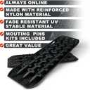 X-BULL New Recovery Traction Tracks Sand Mud Snow Track Tire Ladder 4WD (Black,3gen)