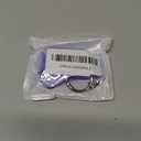 for AirPods Pro 3 Clear Case 2025, Military-Grade Shockproof, Soft TPU Highly Transparent Anti-Yellowing for AirPods Pro 3 Case with Cleaning Kit & Cute Round Buckle, Clear Purple