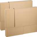2 Sets TV Moving Box Adjustable Up to 62" TVPicture/Paint/Mirror moving Boxes for Protecting Screen,Cardboard, nclude 2 Large Case Flat Screen TV Cover, Adjustable up to 40-in x 60-in x 4-in