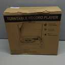 Vinyl Record Player with Speakers Vintage Turntable for Vinyls Records Belt-Driven Turn Table Support 3-Speed, Wireless Playback, Headphone, AUX-in, RCA Line LP Phonograph for Sound Enjoyment Black