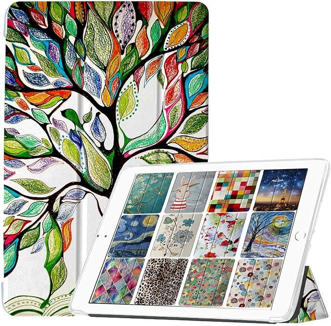 DTTO for iPad (A16) 11th Generation Case 11 Inch 2025, iPad 10th Generation Case 10.9 Inch 2022, Premium Leather Business Folio Stand Cover with Pencil Holder - Auto Wake/Sleep, Love Tree