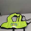 Scuba Choice Youth Kids Snorkel Vest - Neon Yellow/Blue Safety Floatation Aid, Up to 100 lbs, Adjustable Fit with Name Box & Anti-Ride-Up Strap, Easy Oral Inflator & Secure Crotch Strap