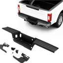 ALMULOO Rear Bumper Step Pad Compatible with 2017-2022 Ford F-250 F-350 F-450 Super Duty w/Park Assist Holes Replacement for HC3Z17B807BE HC3Z17B807B FO1191147 FO1191148 Painted Matte Black