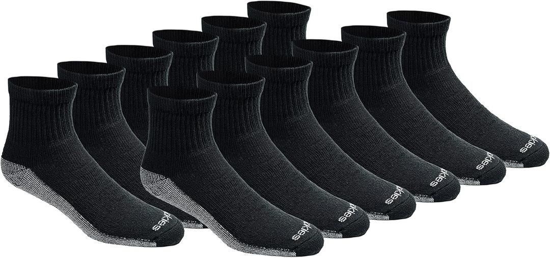 Dickies Men's Dri-tech Moisture Control Quarter Socks, XL (10 Pairs)
