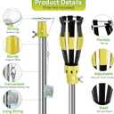 Dreyoo 2 Piece Set Light Bulb Changer, Standard Incandescent Bulb Changer and Suction Cup Light Bulb Changer Compatible with DocaPole and Other Standard Threaded Extension Pole (Pole Not Included)