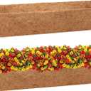 Legigo 2 Pack 48 Inch Square Coco Liners Planter Baskets Liner- Natural Coconut Coir Basket Liner Replacement, Window Box Liners Trough Coconut Liners for Wall Planter Garden Deck Fence Flower Baskets