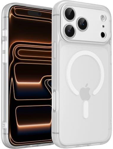 Amazon.com: MYY Magnetic for iPhone 17 Pro Case, Compatible with MagSafe, Shockproof for iPhone 17 Pro Case [15FT Military-Grade Drop Protection] Slim Translucent Matte Phone Cover, Matte Clear : Cell Phones & Accessories