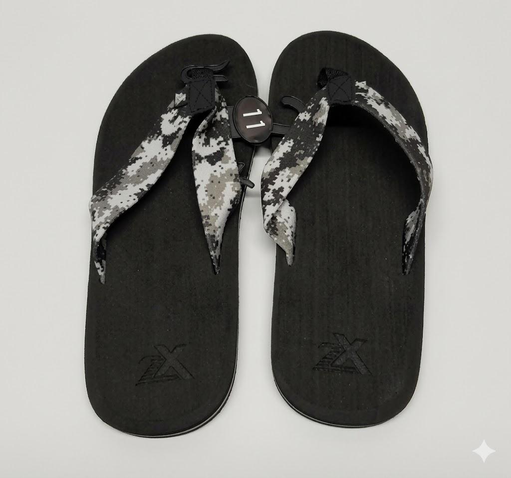 Zeroxposur Men's Flip-Flops, Outdoor Footwear, Gray, Size 11