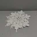 8Pcs Large White Snowflake Ornaments, 12''Big Plastic Christmas Ornaments, Hanging Snowflake Decorations for Christmas Tree Decorations Winter Decoration Indoor Outdoor Holiday Decor Craft Snowflakes