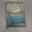 Teal Blue Summer Shower Curtain 72Wx72L Inch Sea Ocean View Landscape Scenes Palm Leaves Natural Vintage Modern Bathtub Window Bathroom Decor Waterproof Fabric 12 Plastic Hooks