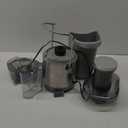 Omega Centrifugal Juicer with Extra Large Chute High Speed Extractor For Fruits and Vegetables, Features 2 Speeds Stainless Steel Filter and Large Pulp Container, 1000-Watts, Silver