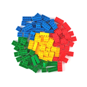 Strictly Briks Toy Large Building Blocks for Kids & Toddlers, Big Bricks Building Blocks for Ages 3 and Up - Compatible with All Major Brands, Blue, Green, Red, & Yellow, 133 Pieces - Toy Building Set