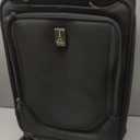 Travelpro Crew Classic Lightweight Softside Expandable Carry on Luggage, 8 Wheel Spinner Suitcase, Men and Women, Carry On 21-Inch, Black