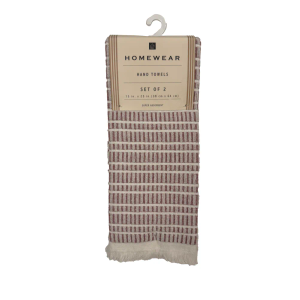 Homewear Hand Towel Pack - Red, 2 pk