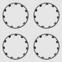 VION Tesla 2024-2020 Model Y Wheel Cover for The Original Tesla Wheels - 4 Covers per Package (21 inches Wheel)