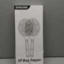 2 Pack Electric Fly Swatter, Handheld Bug Zapper Racket for Outdoor & Indoor, Mosquito Zapper Racket Battery Powered Tennis Mosquito Rackets for Insect