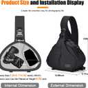 CADeN Camera Bag Sling Backpack Camera Case Waterproof with Rain Cover Tripod Holder, Compatible for DSLR/SLR Mirrorless Cameras (Canon Nikon Sony Pentax) and Accessories Black