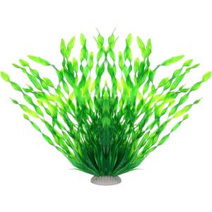 DIVINA VITAE 12.6 Inch Tall Aquarium Plants Plastic Fish Tank Plants | Large, Lifelike, Artificial Fish Tank Decorations, Durable & Safe, for Freshwater & Saltwater Tanks, Easy Care