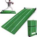GoSports Portable Baseball Pitching Mound with Stride Lines - 80 x 28 x 6 Inches - Foldable Pitching Mound