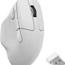Keychron M7 8K Wireless Mouse, 30K DPI Optical Computer Mice, 2.4 GHz/Bluetooth/Wired with Macro Button 66g Lightweight Ergonomic, Up to 140 Hours Worktime for Laptop macOS/Windows - Black