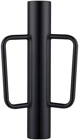 Fence Post Driver, Heavy Duty T Post Driver with Handles, Time Saving and Heavy Duty Black Pole Driver, Black, 12lb