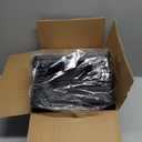 TRZZ 5-Tier Small Shoe Rack, Vertical Narrow Stackable Organizer with Removable Partition, Efficient Shoe Storage for Closet, Entryway, and Small Spaces (Black)