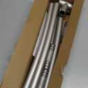 Brushed Nickel Curved Shower Curtain Rod 33-78 Inches Adjustable Splicing Design Curved Shower Rods Round Shower Curtain Rod Rust Proof Stainless Steel Curved Shower Rods For Bathroom Need to Drill (35-76")