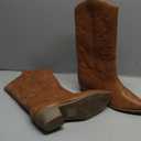 DREAM PAIRS Women's Cowboy Boots Pull On Cowgirl Boots Mid Calf Western Boots, 7.5 Size
