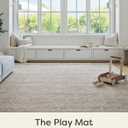 House of Noa Play Mat 4x6 Driftwood Ula Set of 6 Tiles Cushioned EVA Foam Play Mat for Floor, Soft Interlocking Mats for Hard Floors
