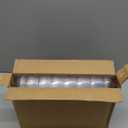 Prestee 12-Pack Serving Tray - 9x13 Inches Disposable Rectangular Plastic Food Tray for Parties and Events - Clear Platters for Dessert Table Displays, Appetizers, Snacks, and More