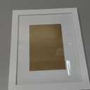 Americanflat 8x10 Picture Frame with Shatter-Resistant Glass - Use as 5x7 Frame with Mat or Display 8x10 Photo Without Mat - Signature Collection - Picture Frames for Tabletop and Wall Display - White