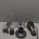 Mueller Multistick 800W 4-in-1 Immersion Blender Handheld, 12 Speed Hand Mixer - Turbo Boost, Heaviest Duty Copper Motor, Titanium Blades Hand Blender, Milk Frother Wand, Whisk, Beaker, Chopper, Grey (Grey)