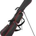 Golf Stand Bag 2 Way DividerPar 3 Golf Bag with 6 Pockets Holds Up to 7 Clubs Dual Strap Small Golf Bag for Men & Women