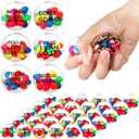Shappy 36 Pcs Inspirational Stress Relief Balls Motivational Stress Ball Encouraging Color Sensory Toy Bulk Squeeze Balls for Adults Small Therapy Toys for Gifts Fidget Anxiety, 2.36 Inch