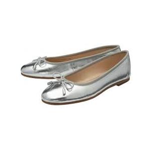Steve Madden New York Zion Women's Flats Shoes Silver Size 9