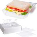 APQ Fold Top Sandwich Bags, 6.5 x 7 Inch. Pack of 2000 Clear Snack Baggies Sandwich Bags Fold Top. 0.5 mil Polyethylene Fold Top Sandwich Baggies Bulk. Fold Top Plastic Sandwich Bags Snack Size