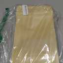 IDEALUX Stand Up Kraft Pouch Bags, Reusable Zip Lock Sealing & Notch Matte Transparent Window Bags, Resealable Zip Lock Food Storage Bag,11x7 + 3.14 Inches, Pack of 50