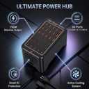 150W USB C Charging Station, 30 Port Fast Multi Device Charger (15 USB-C + 15 USB-A) Desktop Charger Hub, Compatible with iPhone Samsung iPad Google Pixel Tablets & Other USB Electronics