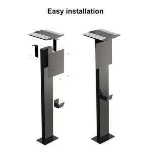 EV Charger Pedestal, Outdoor Electric Vehicle Charger Stand, Freestanding Charging Station Stand Accessory, Corrosion Resistant, Galvanized Steel, for All Level 2 Chargers