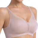 Comfy Wireless Push Up Bra No Underwire Bras for Women, No Wire Everyday Bras Seamless Supportive Bra Women's Bras (XL)