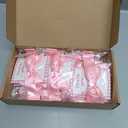 12 Pack Coquette Pink Bow Party Favors with Thank You Card Bow Birthday Party Favors Satin Hair Accessories Pink Coquette Theme Gift for Girls Bachelorette Wedding Bridal Shower Guests