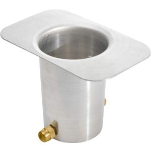 Monarch Rain Chains Gutter Adapter  Standard Adapter with Brass Bolt for Chain Installation, Aluminum Mill Rain Chains for Gutters Mount, Rust-Resistant Drainage Mount for Roof Downspout Chain