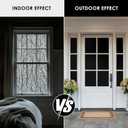 2 x Leaf Pattern Window Tint with Installation Tools, Blackout Window Cover, Sun Blocking Window Tint for Home (Full Blackout Opaque, 17.7'' x 78.7'')