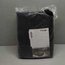 ULTCOVER 600D Tough Canvas Heavy Duty Rectangular Patio Table and Chair Cover - Waterproof Outdoor General Purpose Furniture Covers 126Lx74Wx28H inch, Black